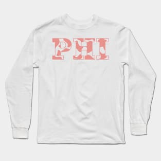 Phi Cow Pattern Long Sleeve T-Shirt